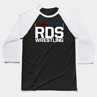 RDS Wrestling - Red and Blue Logo Baseball T-Shirt